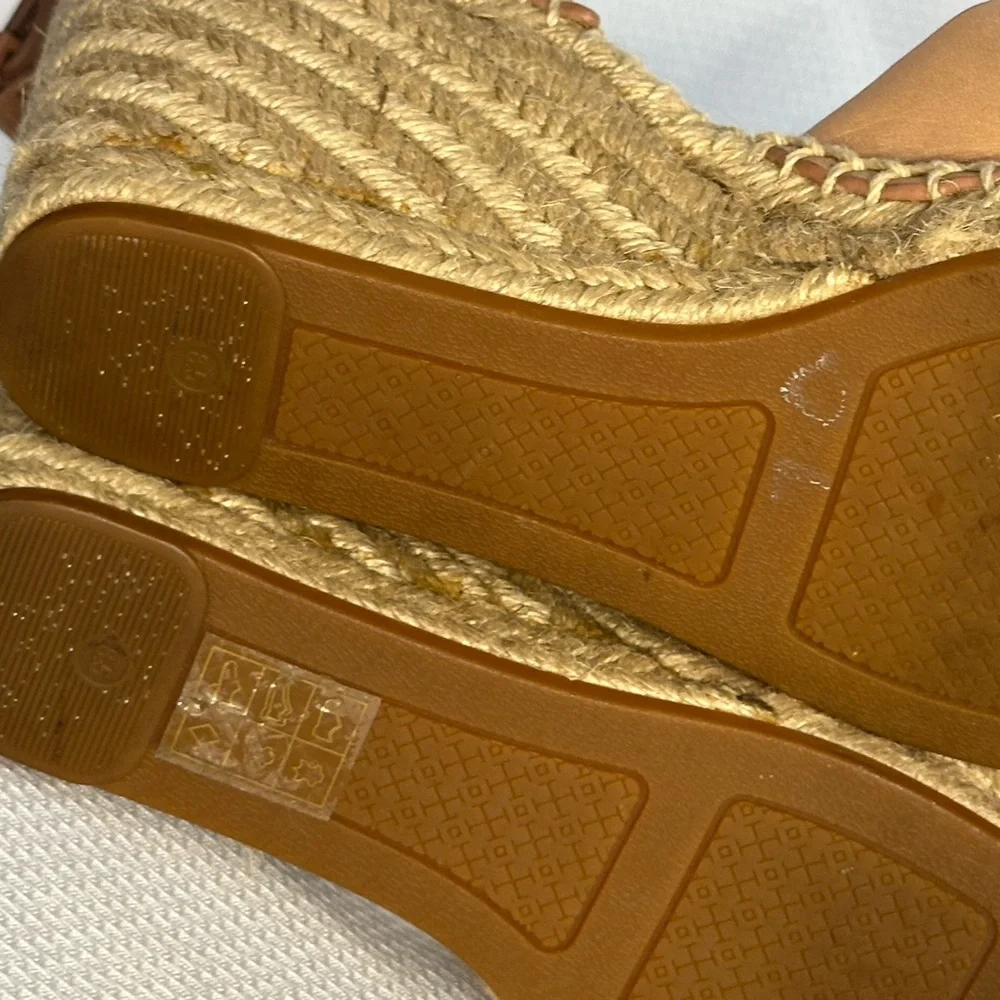 Tory Burch Beige Espadrille Wedges - Picture 7 of 9